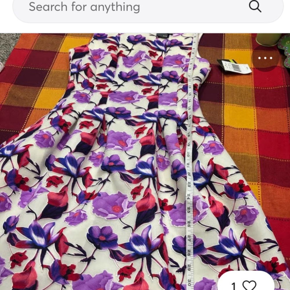 Gabby Skye Floral Mini Dress - Purple and Red - Picture 9 of 16